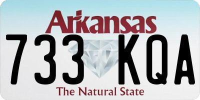 AR license plate 733KQA