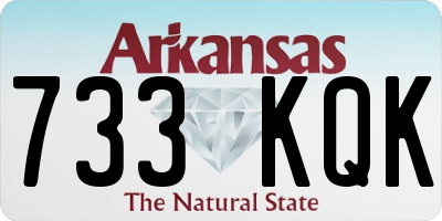 AR license plate 733KQK