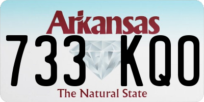 AR license plate 733KQO