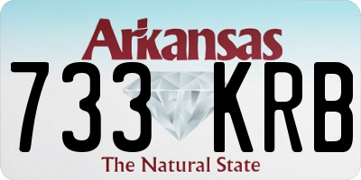 AR license plate 733KRB