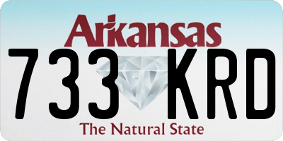 AR license plate 733KRD