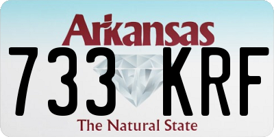AR license plate 733KRF