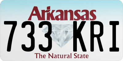 AR license plate 733KRI