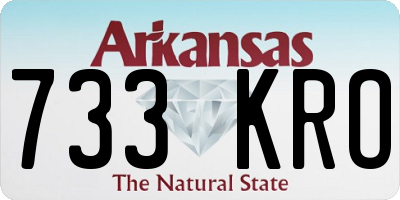 AR license plate 733KRO