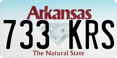 AR license plate 733KRS