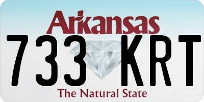 AR license plate 733KRT