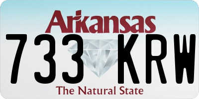 AR license plate 733KRW