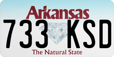 AR license plate 733KSD