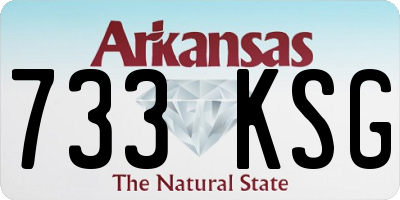 AR license plate 733KSG