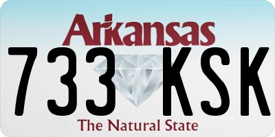 AR license plate 733KSK