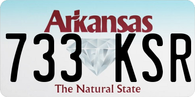 AR license plate 733KSR