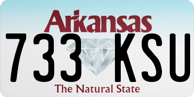 AR license plate 733KSU