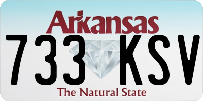 AR license plate 733KSV