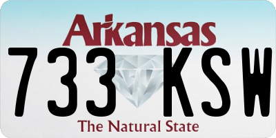 AR license plate 733KSW