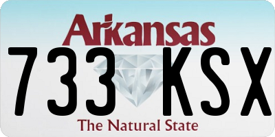 AR license plate 733KSX
