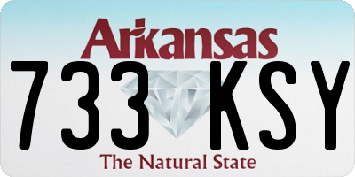 AR license plate 733KSY