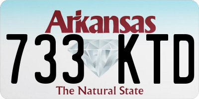 AR license plate 733KTD