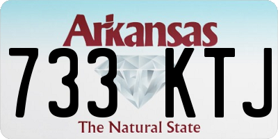 AR license plate 733KTJ