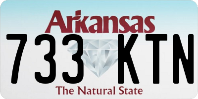 AR license plate 733KTN