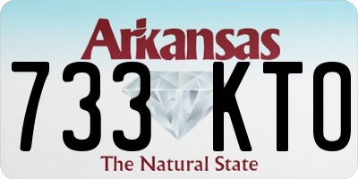 AR license plate 733KTO