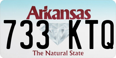 AR license plate 733KTQ