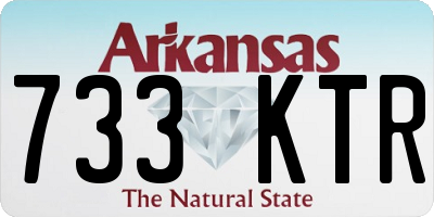 AR license plate 733KTR