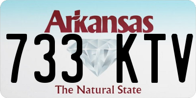 AR license plate 733KTV