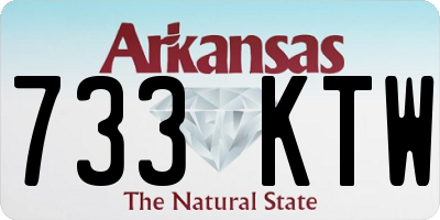 AR license plate 733KTW