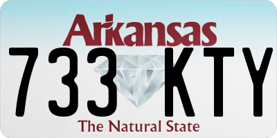 AR license plate 733KTY