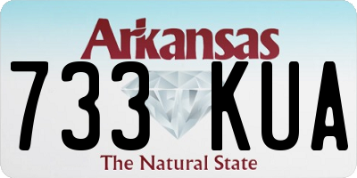 AR license plate 733KUA