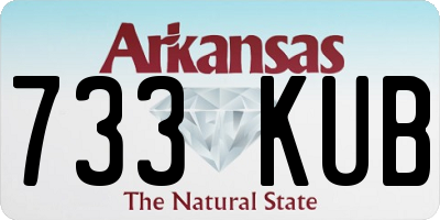 AR license plate 733KUB
