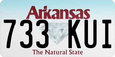 AR license plate 733KUI