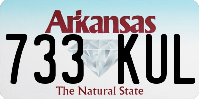 AR license plate 733KUL