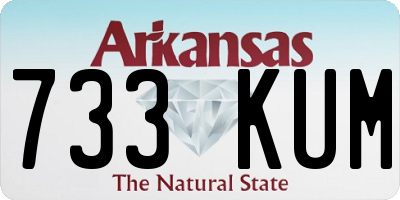 AR license plate 733KUM