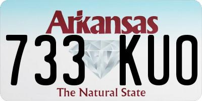 AR license plate 733KUO
