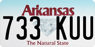 AR license plate 733KUU