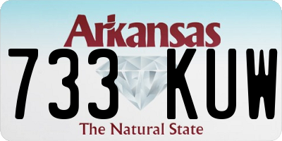 AR license plate 733KUW