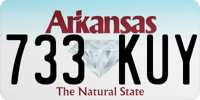 AR license plate 733KUY
