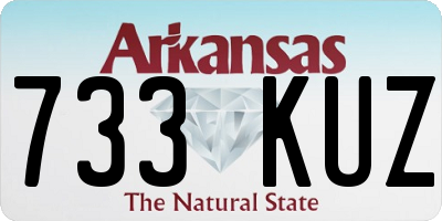 AR license plate 733KUZ