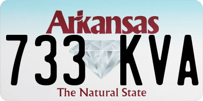 AR license plate 733KVA