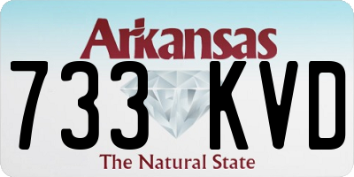 AR license plate 733KVD