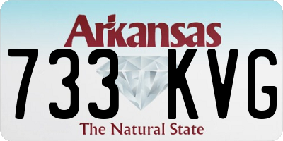 AR license plate 733KVG