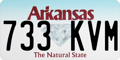 AR license plate 733KVM