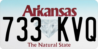 AR license plate 733KVQ
