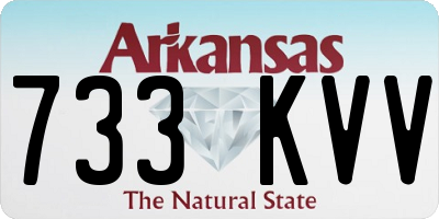 AR license plate 733KVV