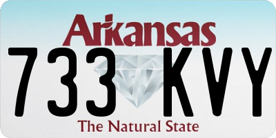 AR license plate 733KVY