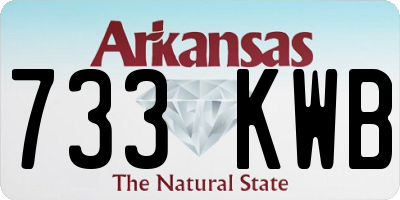 AR license plate 733KWB