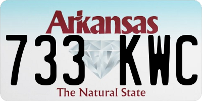 AR license plate 733KWC