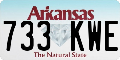 AR license plate 733KWE