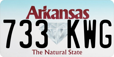 AR license plate 733KWG
